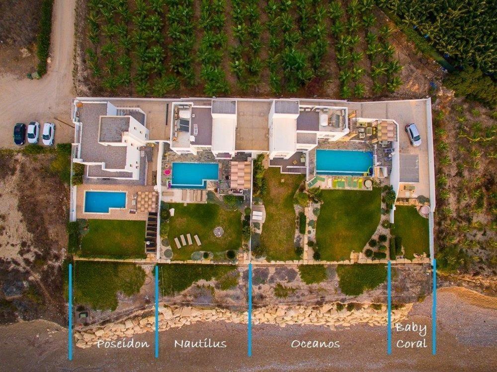 Blue Coral Beach Villas Three Exclusive Villas - Poseidon - Nautilus - Oceanos - And - Baby Coral Bungalow Корал-Бэй Экстерьер фото